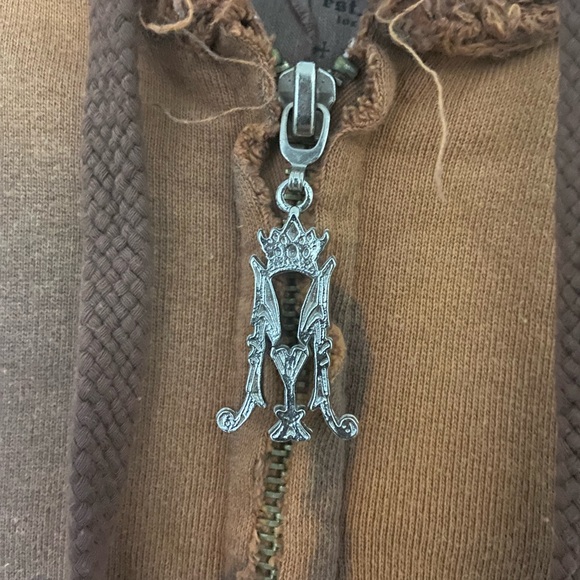 Vintage Maschera Graphic Samurai Orange Hoodie - Picture 5 of 6